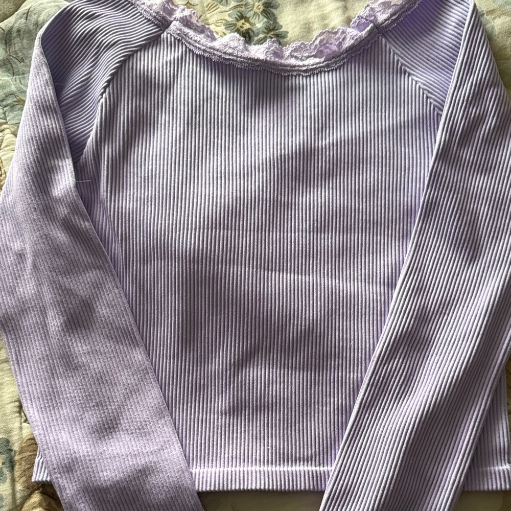 Lavender Long Sleeve Kids Top